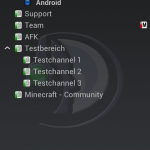 Teamspeak Adroid Beta Serveransicht