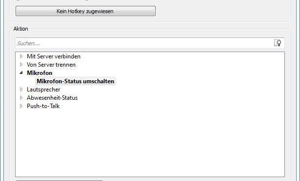 Neuer Hotkey - Mikrofon stumm