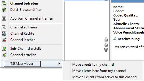 Teamspeak MassMover Plugin