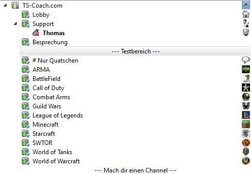 Teamspeak Spacer Beispiel