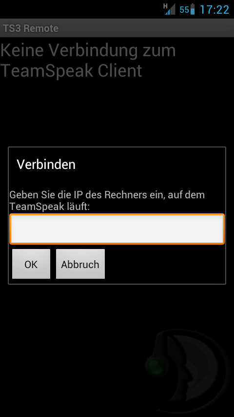 Teamspeak Remote IP eingeben