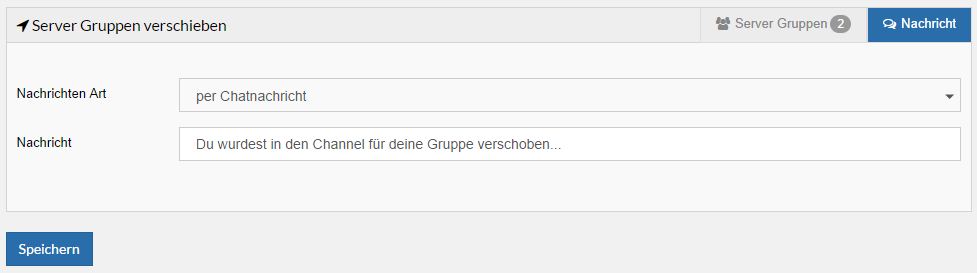 Bot Servergruppen Nachricht