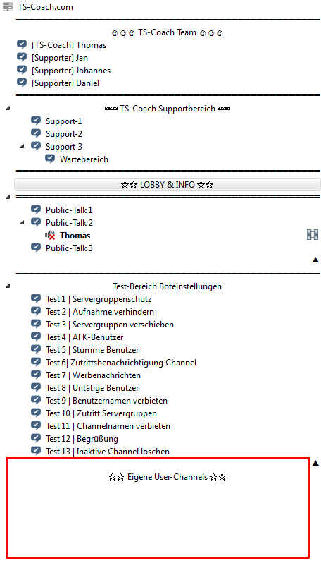 kostenlose teamspeak channels