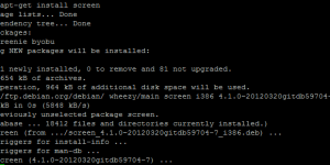 install screen