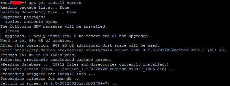 install screen