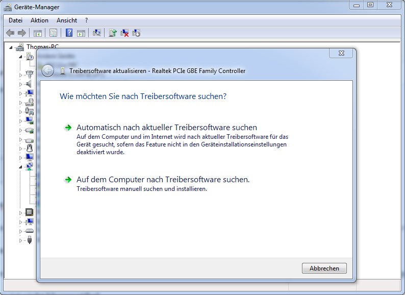 treibersoftware aktualisieren